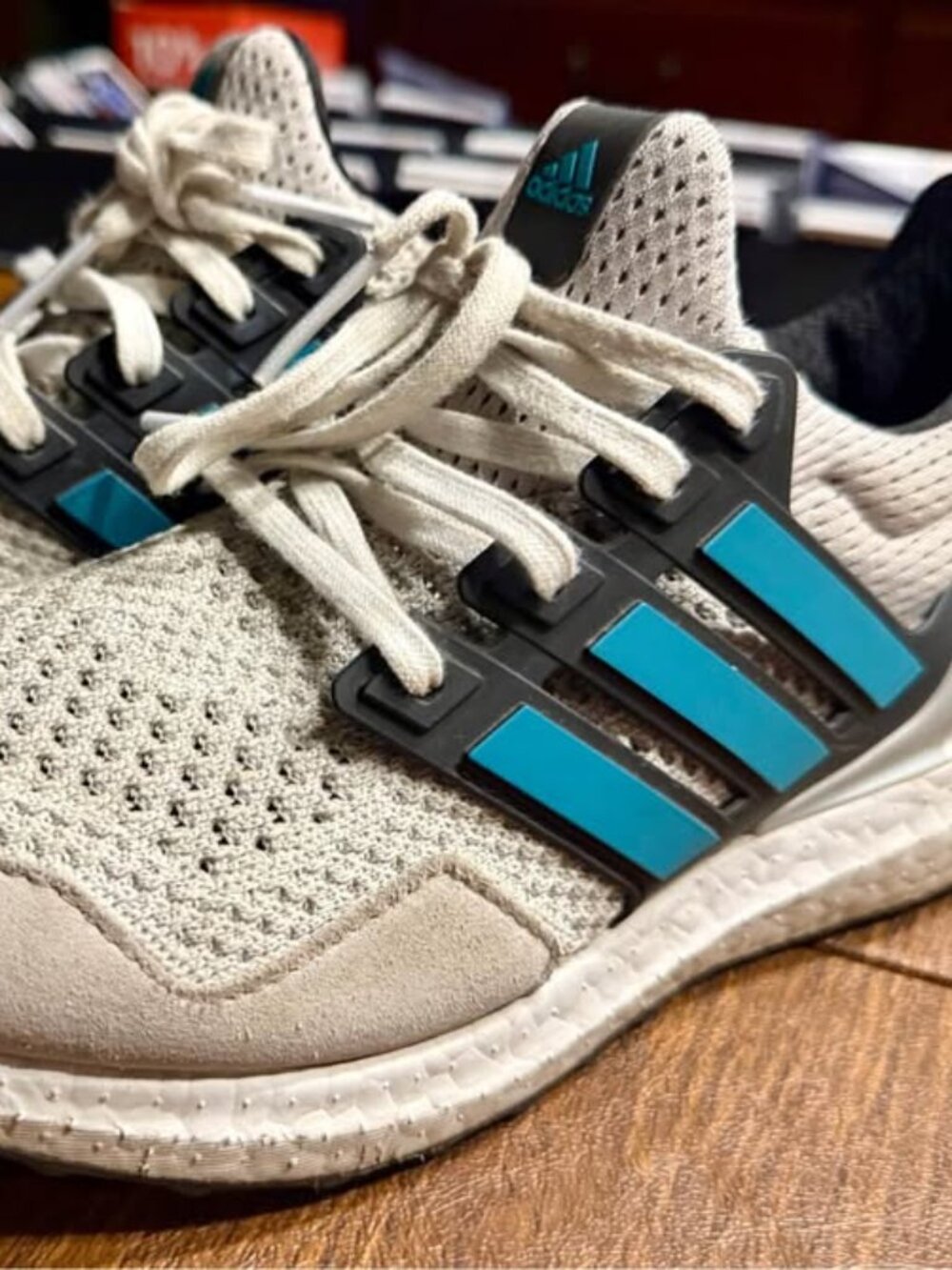 adidas Men's HWA 1Y3001 Cloudfoam Running Shoe Gray Teal Size 8